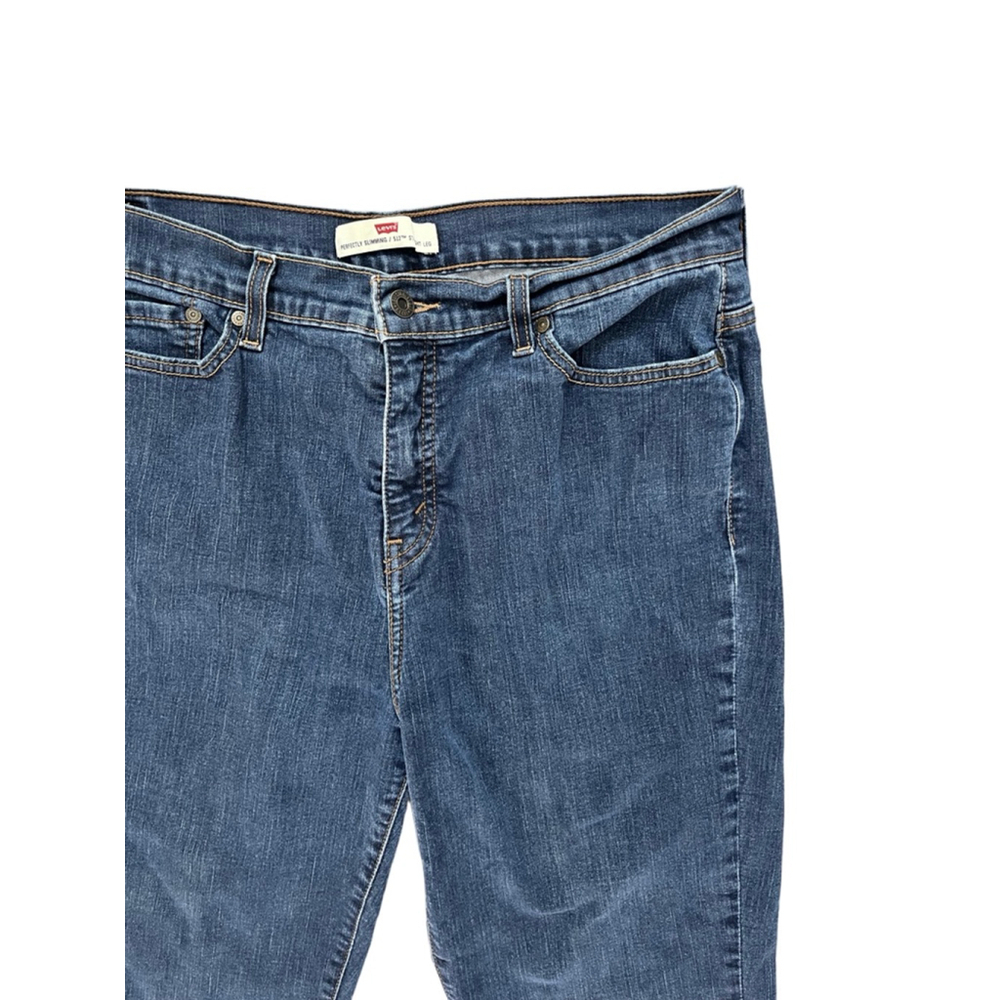 Levi's 512 Straight Leg Jeans Blue 16 Medium - Picture 3 of 5